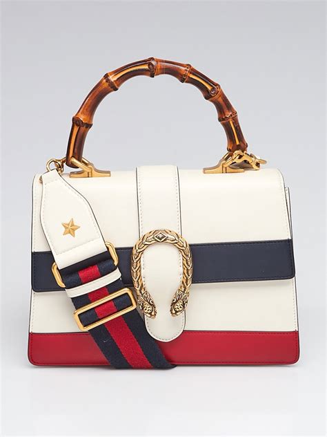 gucci bag red white blue strap